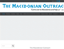 Tablet Screenshot of macedonianoutreach.com